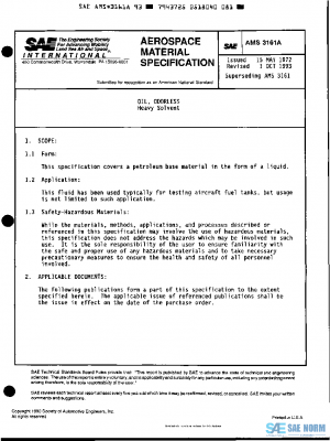SAE AMS3161A PDF