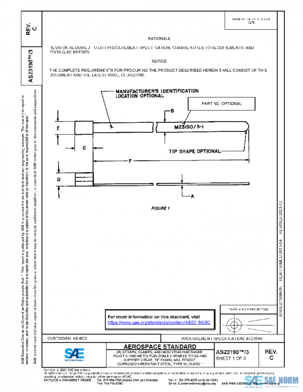 SAE AS23190/3C PDF