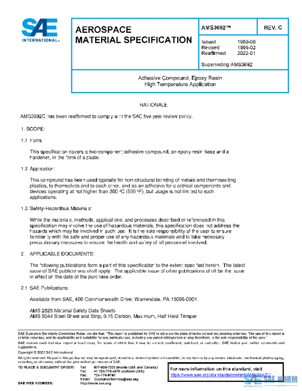 SAE AMS3692C PDF