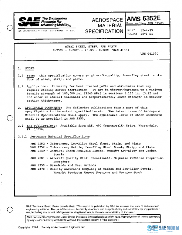 SAE AMS6352E PDF