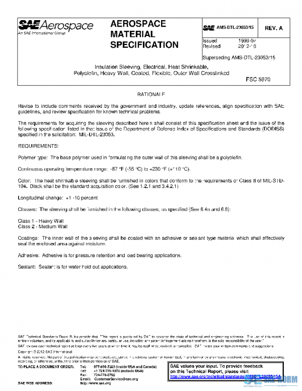 SAE AMSDTL23053/15A PDF