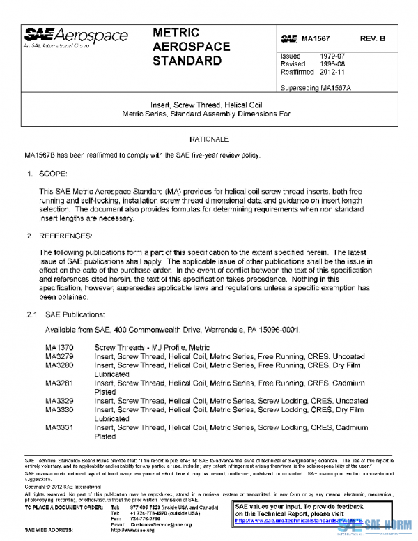 SAE MA1567B PDF