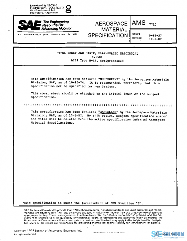 SAE AMS7715 PDF SAE AMS7715 PDF