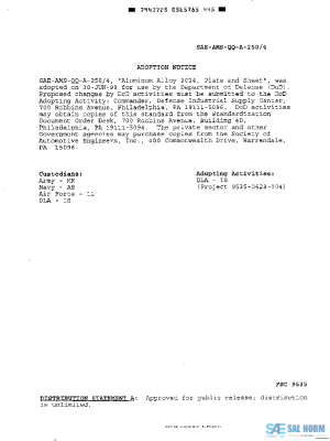 SAE AMSQQA250/4 PDF