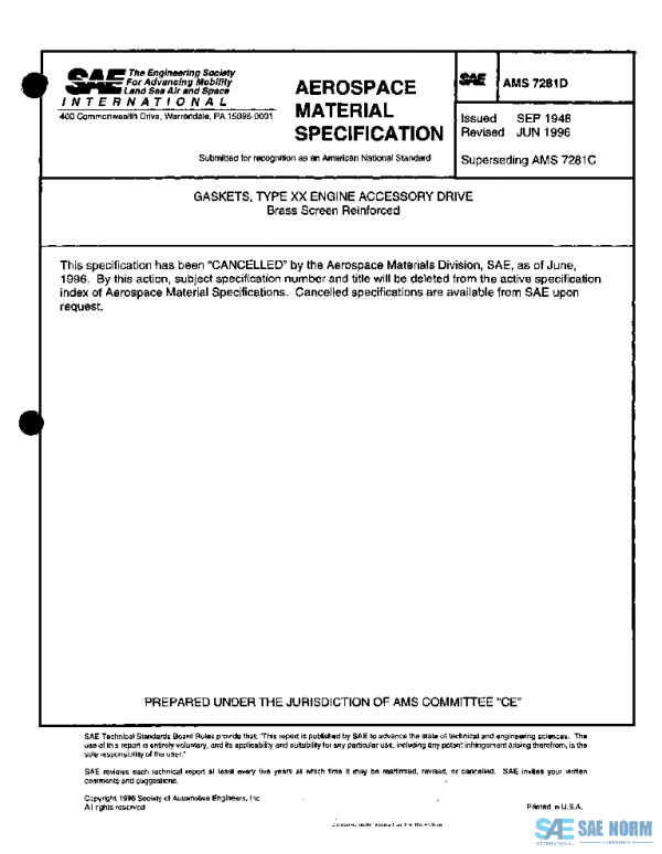 SAE AMS7281D PDF