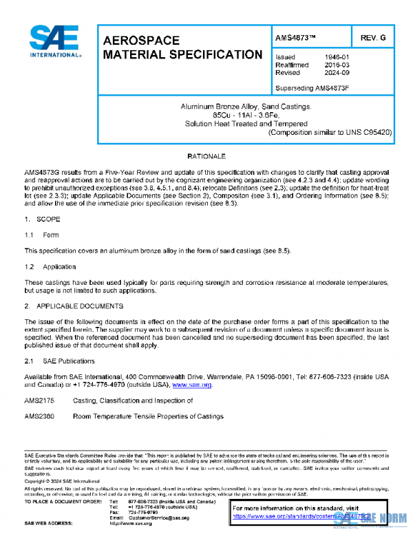 SAE AMS4873G PDF SAE AMS4873G PDF