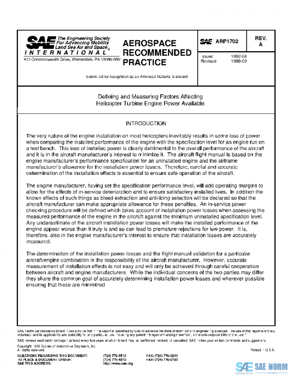 SAE ARP1702A PDF