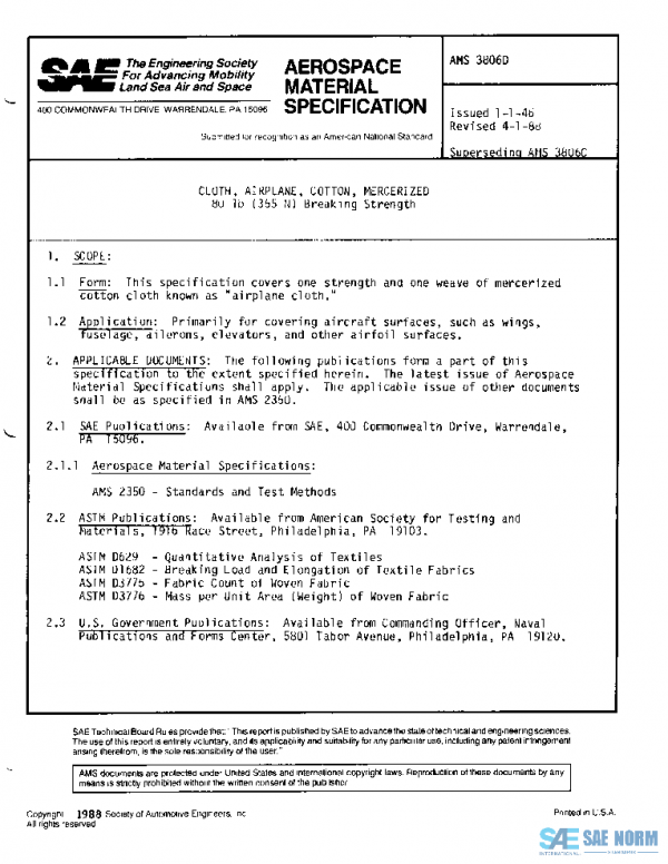 SAE AMS3806D PDF SAE AMS3806D PDF