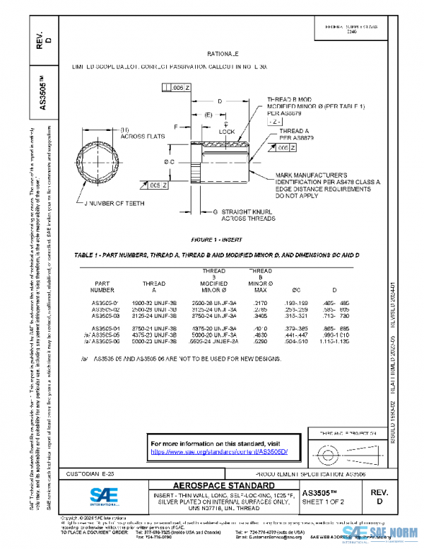 SAE AS3505D PDF