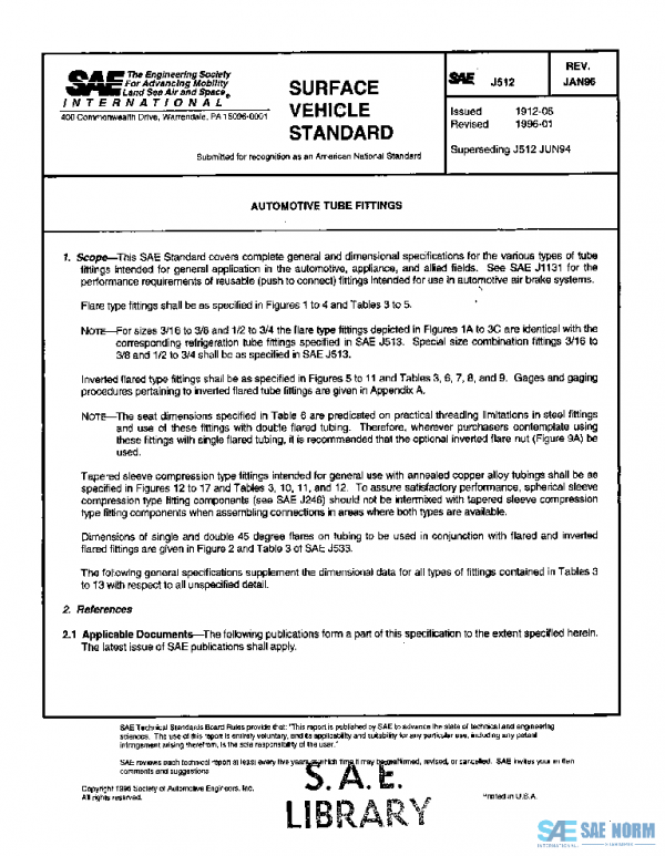 SAE J512_199601 PDF SAE J512_199601 PDF