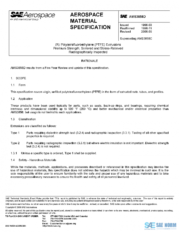 SAE AMS3658D PDF SAE AMS3658D PDF
