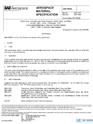 SAE AMS5605E PDF