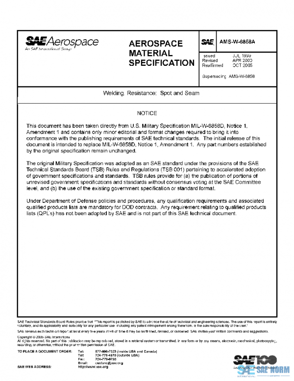 SAE AMSW6858A PDF SAE AMSW6858A PDF