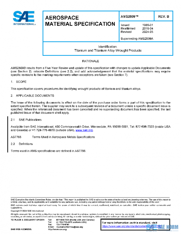 SAE AMS2809B PDF