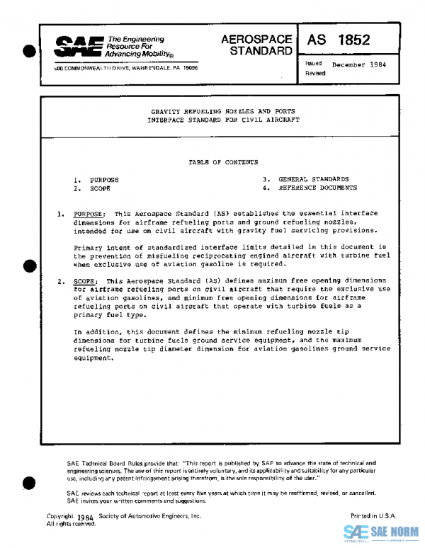 SAE AS1852 PDF