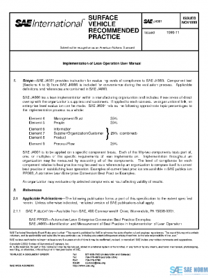 SAE J4001_199911 PDF