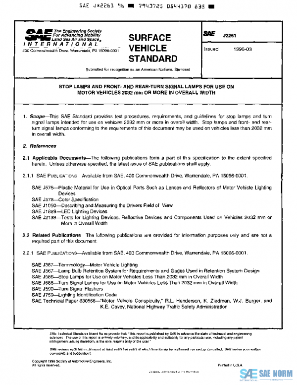 SAE J2261_199603 PDF