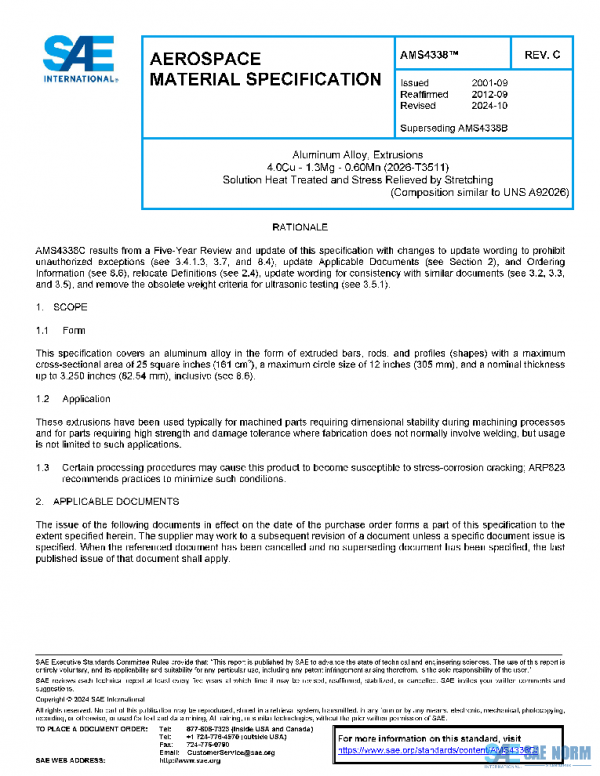 SAE AMS4338C PDF SAE AMS4338C PDF
