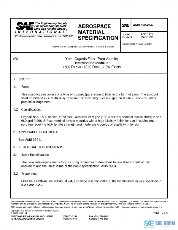 SAE AMS3904/6A PDF