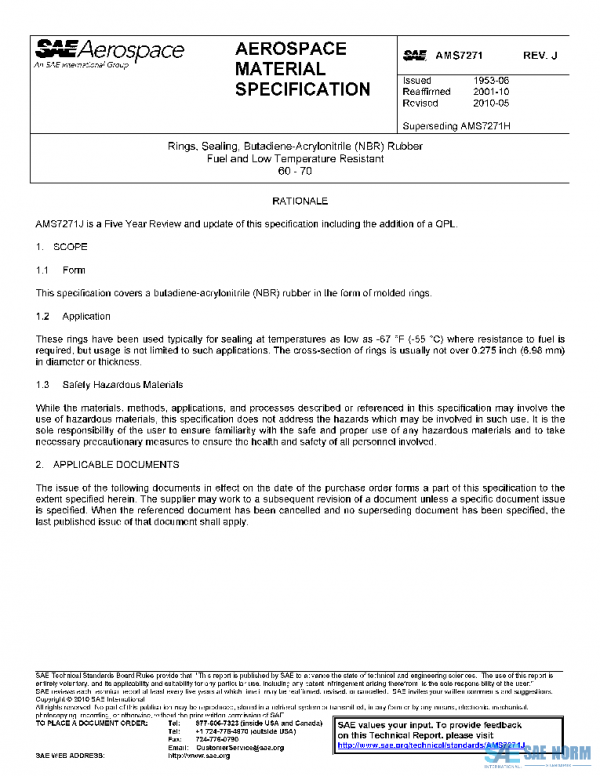 SAE AMS7271J PDF SAE AMS7271J PDF