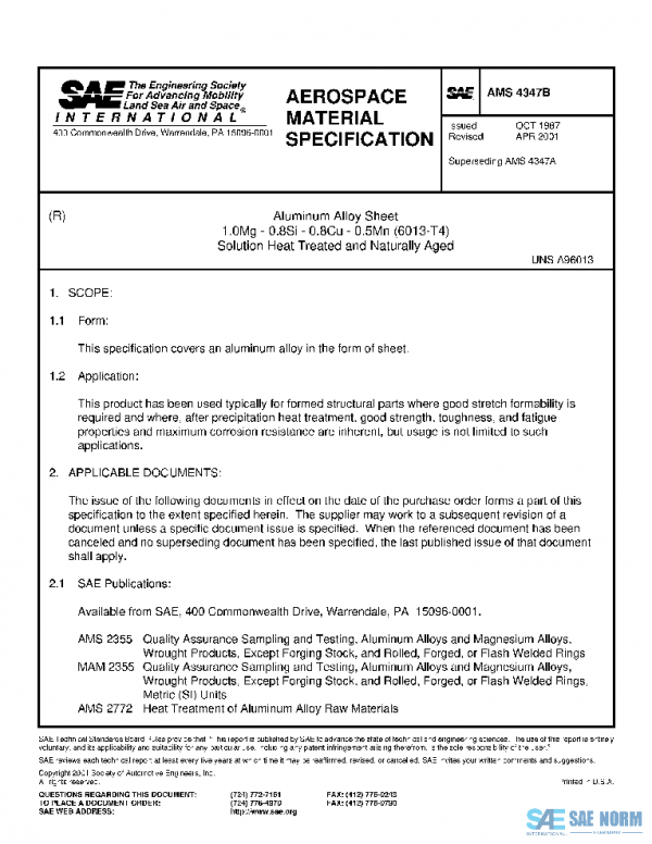 SAE AMS4347B PDF