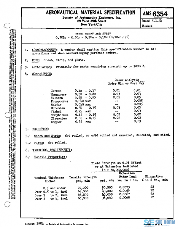 SAE AMS6354 PDF