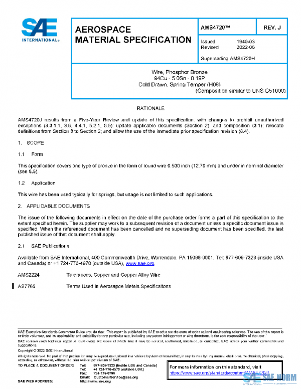 SAE AMS4720J PDF SAE AMS4720J PDF