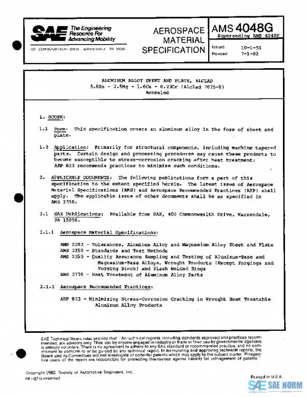SAE AMS4048G PDF