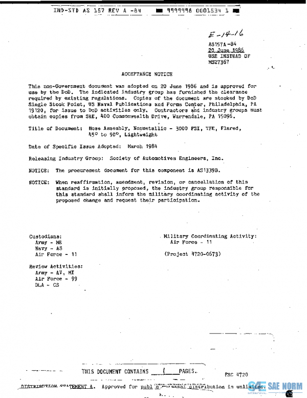SAE AS157A PDF