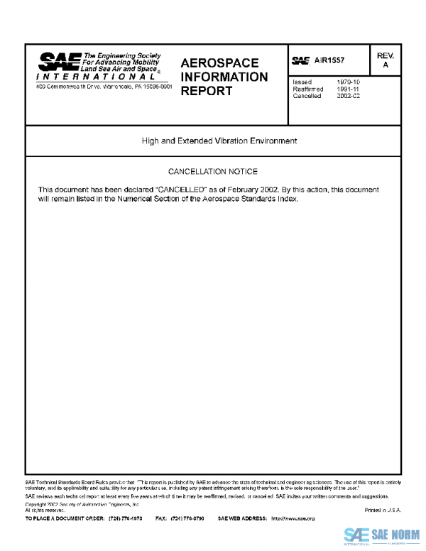 SAE AIR1557A PDF
