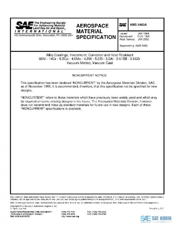 SAE AMS5403A PDF