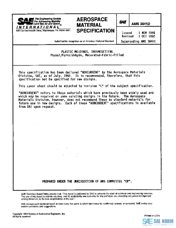 SAE AMS3641D PDF SAE AMS3641D PDF