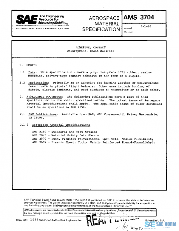 SAE AMS3704 PDF SAE AMS3704 PDF