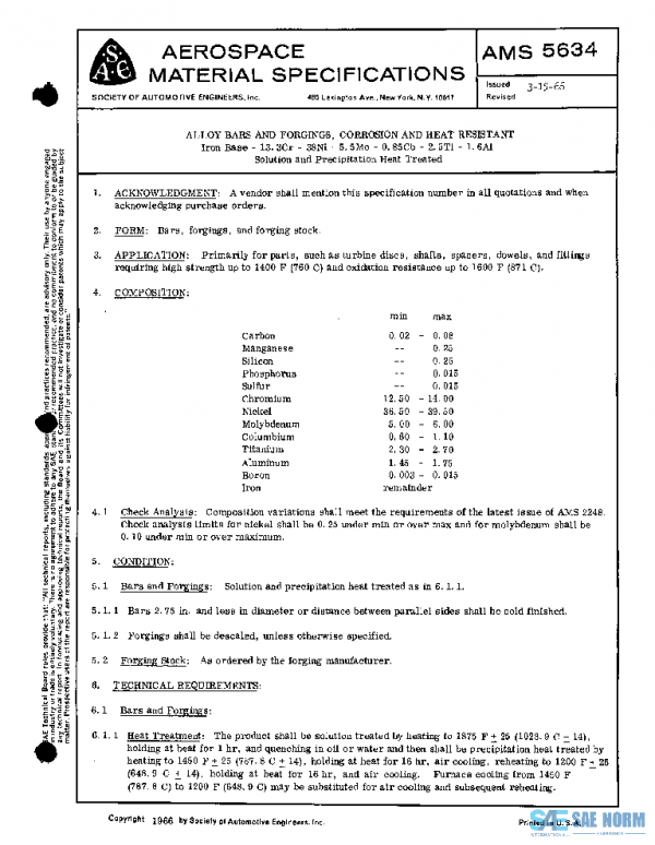 SAE AMS5634 PDF SAE AMS5634 PDF