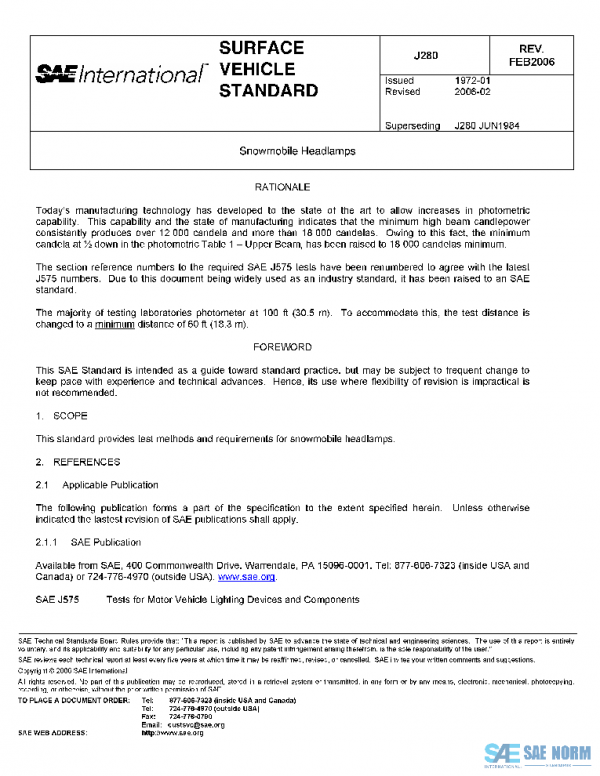 SAE J280_200602 PDF SAE J280_200602 PDF