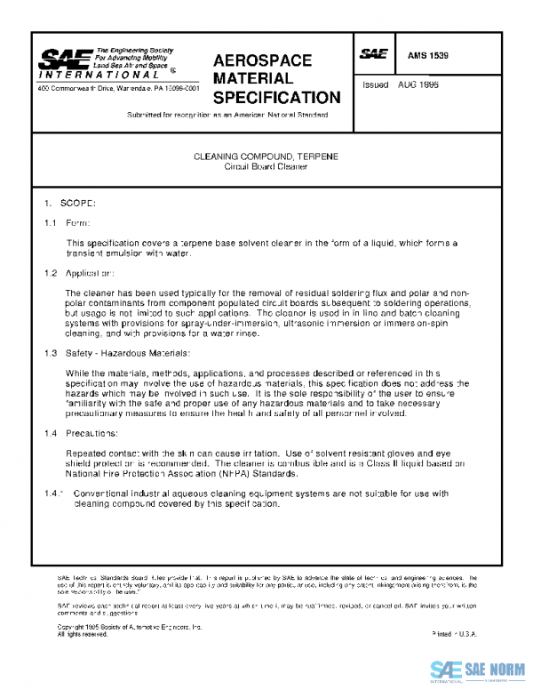 SAE AMS1539 PDF