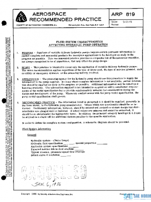 SAE ARP819 PDF