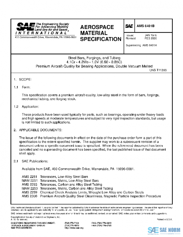 SAE AMS6491B PDF