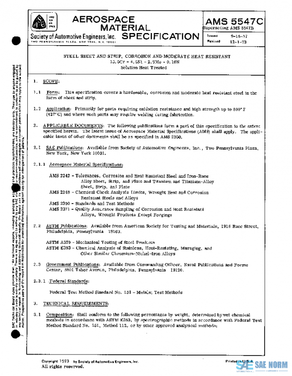 SAE AMS5547C PDF SAE AMS5547C PDF