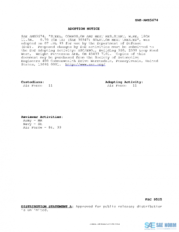 SAE AMS5674D PDF SAE AMS5674D PDF