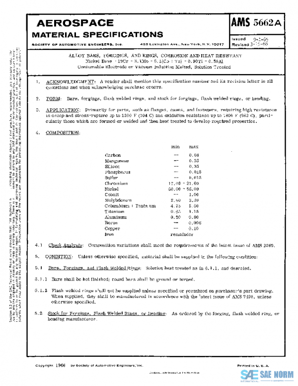 SAE AMS5662A PDF