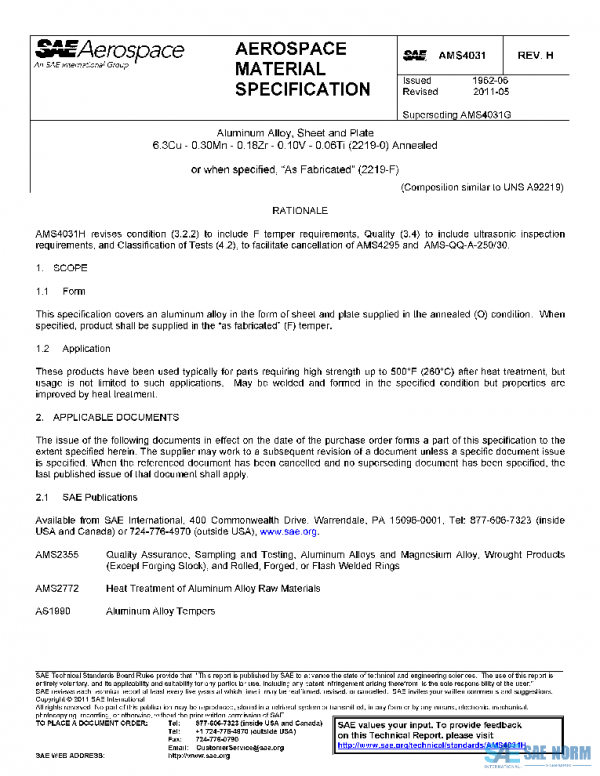 SAE AMS4031H PDF