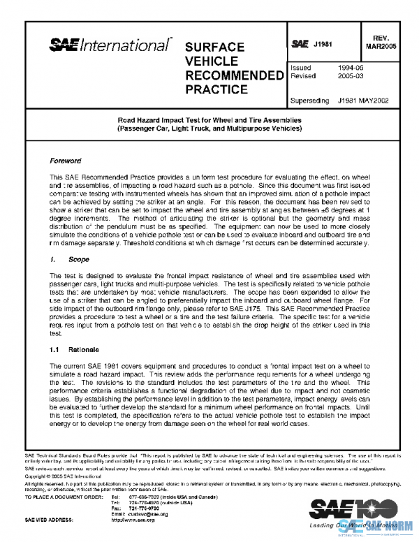 SAE J1981_200503 PDF SAE J1981_200503 PDF