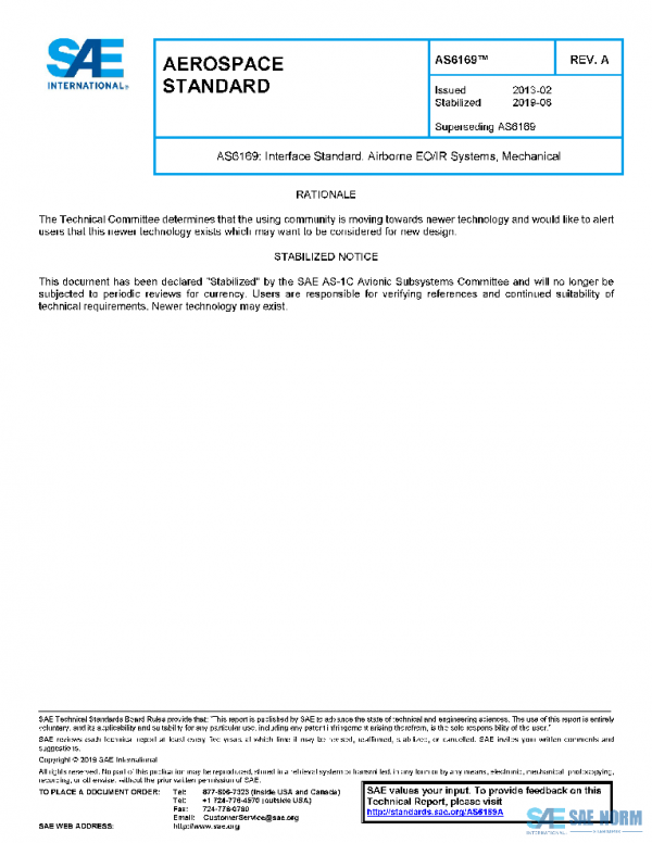 SAE AS6169A PDF SAE AS6169A PDF