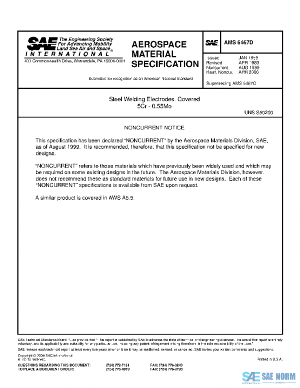 SAE AMS6467D PDF SAE AMS6467D PDF