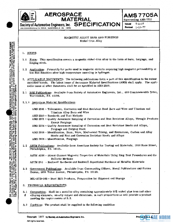 SAE AMS7705A PDF