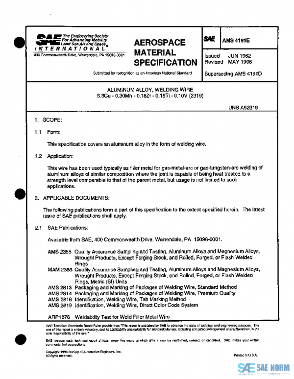 SAE AMS4191E PDF