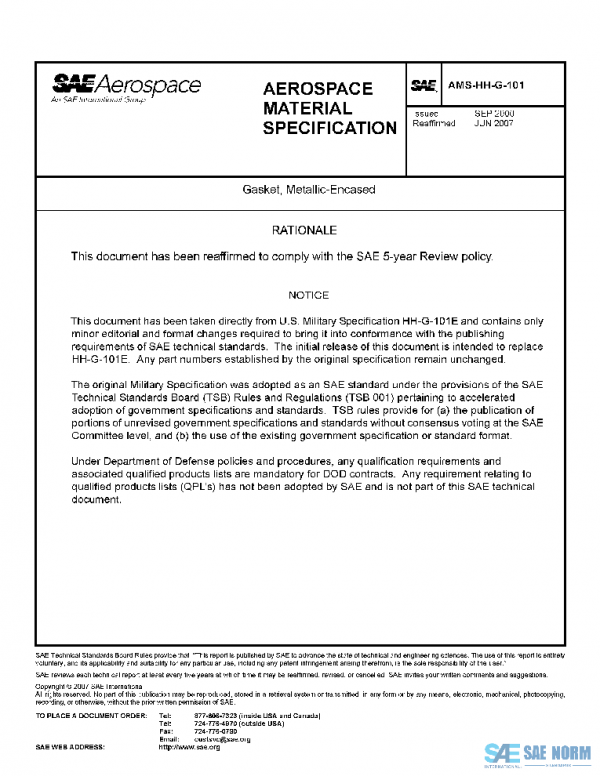 SAE AMSHHG101 PDF SAE AMSHHG101 PDF