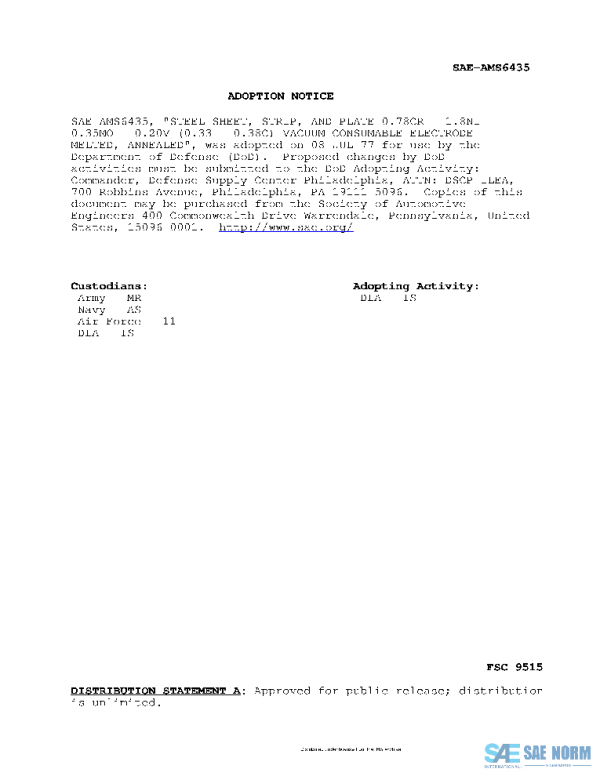 SAE AMS6435C PDF SAE AMS6435C PDF
