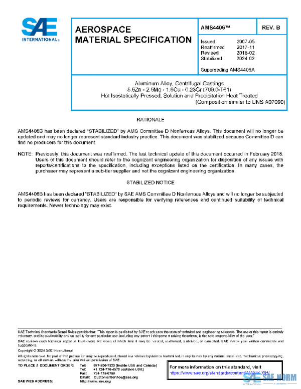 SAE AMS4406B PDF